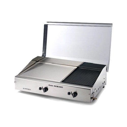 Image of Barbecue Ompagrill 4068/COVER/M Plancha Double Duegas Inox satinato