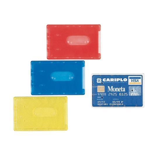 Image of Porta Cards FAVORIT rigidi ad alto spessore 8,8x5,7 cm assortiti conf. da 100 - 100500081