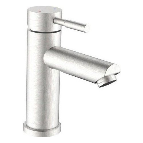 Image of Miscelatore lavabo Idro Bric SCARUB1139AC ANTEA Spazzolato argento