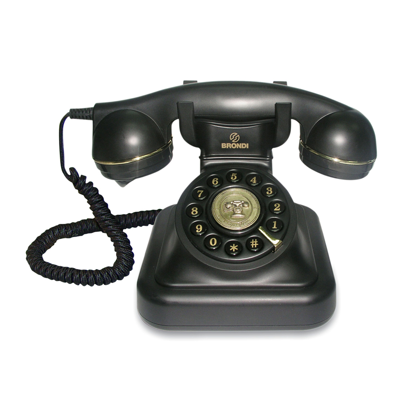 Image of BRONDI VINTAGE 20 (NERO) - TELEFONO CORDED - DESIGN RETRO