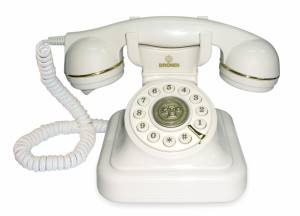 BRONDI VINTAGE 20 (BIANCO) - TELEFONO CORDED - DESIGN RETRO