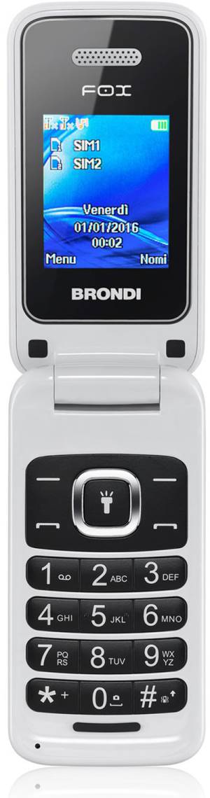 Image of Brondi Fox 4,5 cm (1.77) 74 g Bianco Telefono cellulare basico
