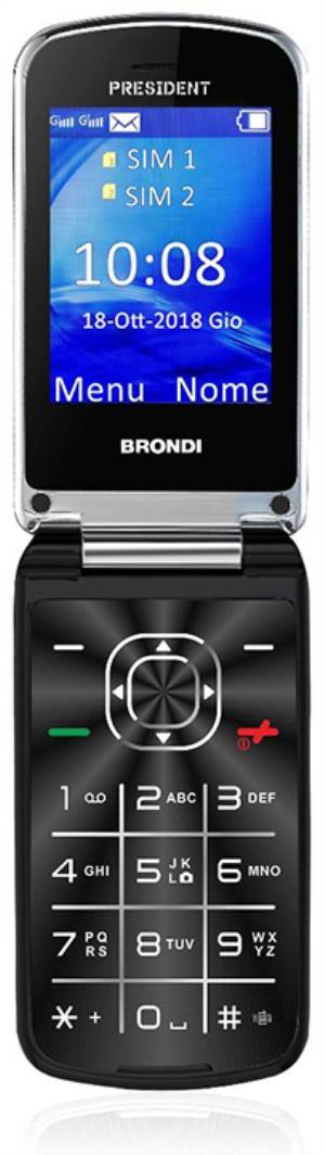 Image of Brondi President 7,62 cm (3) 130 g Nero Telefono cellulare basico