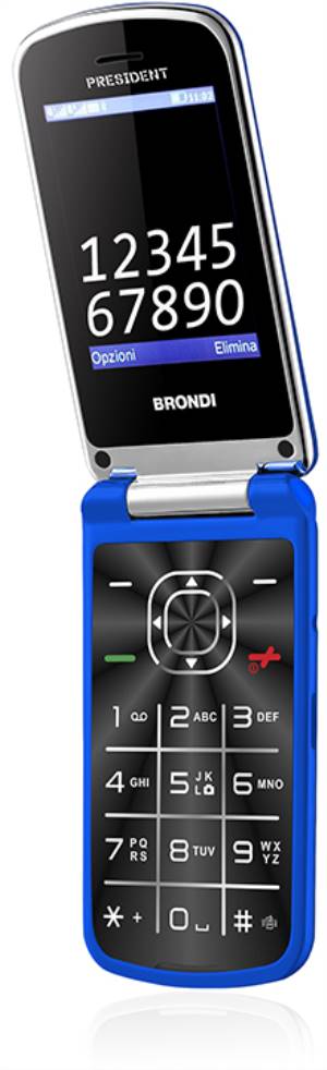 Image of Brondi President 7,62 cm (3) 130 g Blu Telefono cellulare basico