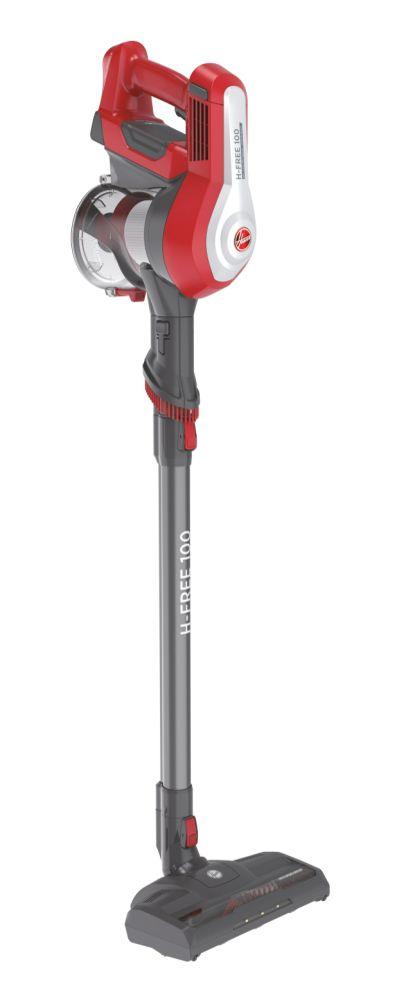 Image of Hoover HF122RH 011 Aspirapolvere a bastone Batteria Secco Tessuto Senza sacchetto 0,9 L 170 W Rosso, Argento