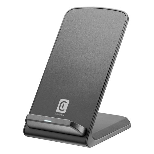 Image of Cellularline Easy Stand wireless charger - Apple, Samsung and other Wireless Smartphones Supporto di ricarica wireless con certificazione Qi Nero