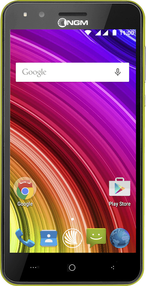 Image of NGM-Mobile You Color E507 plus 12,7 cm (5) 0,512 GB 8 GB Doppia SIM Nero, Lime 2000 mAh