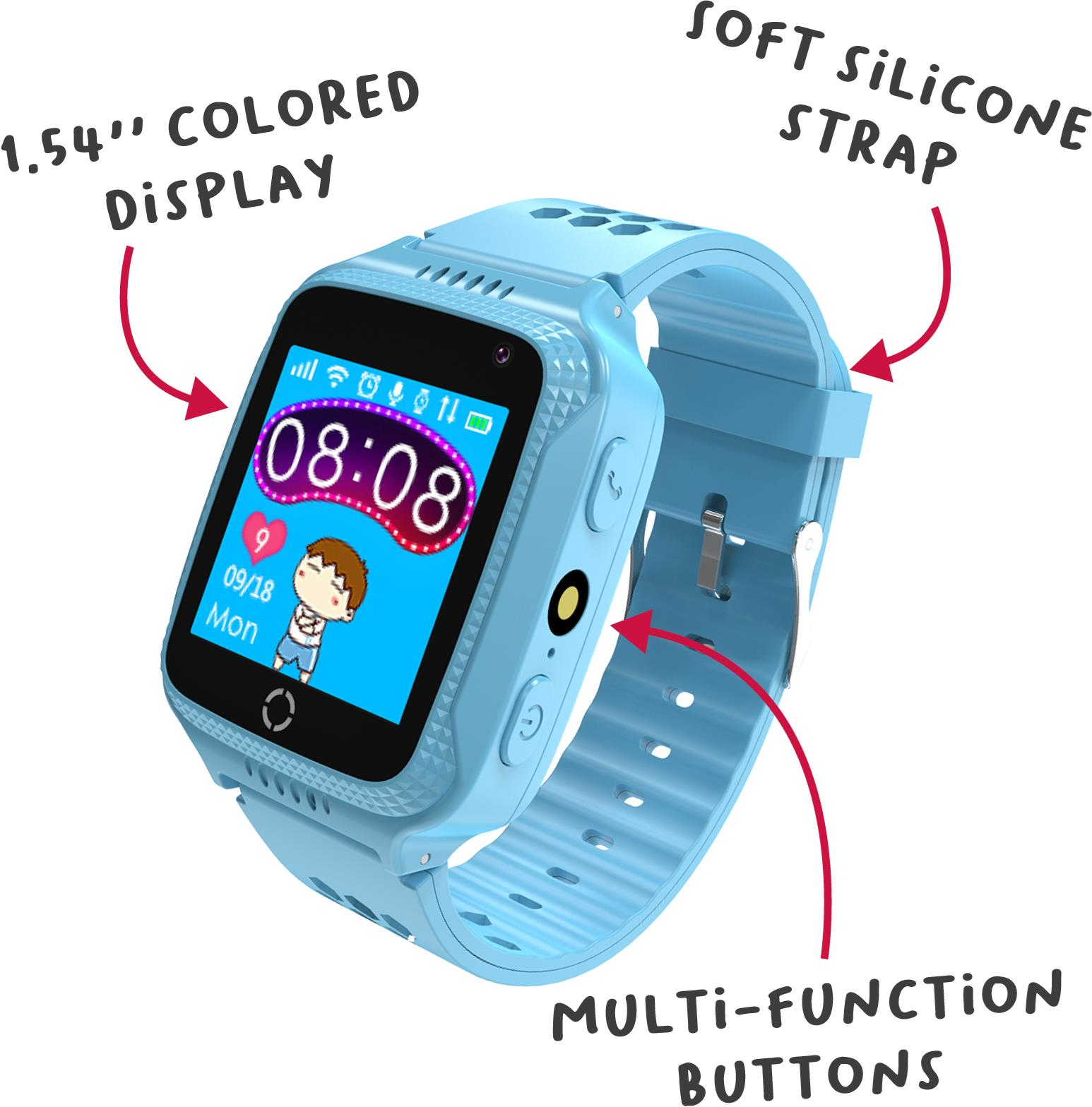 Image of CELLY SMARTWATCH FOR KIDS BLUE KIDSWATCHLB