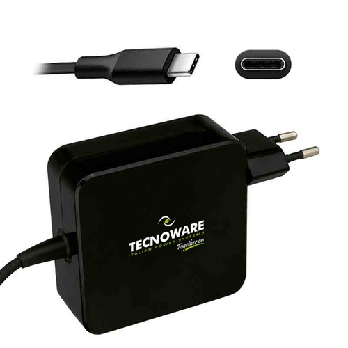 Image of Alimentatore Tecnoware FAU17563 USB C Power Charger Black