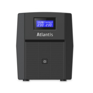 Image of UPS ATLANTIS A03-HP1503 1200VA (720W) Sinewave Line Interactive 2x12V-7Ah Display LCD e LED stato UPS USB-HID 3xIEC 2xSchuko