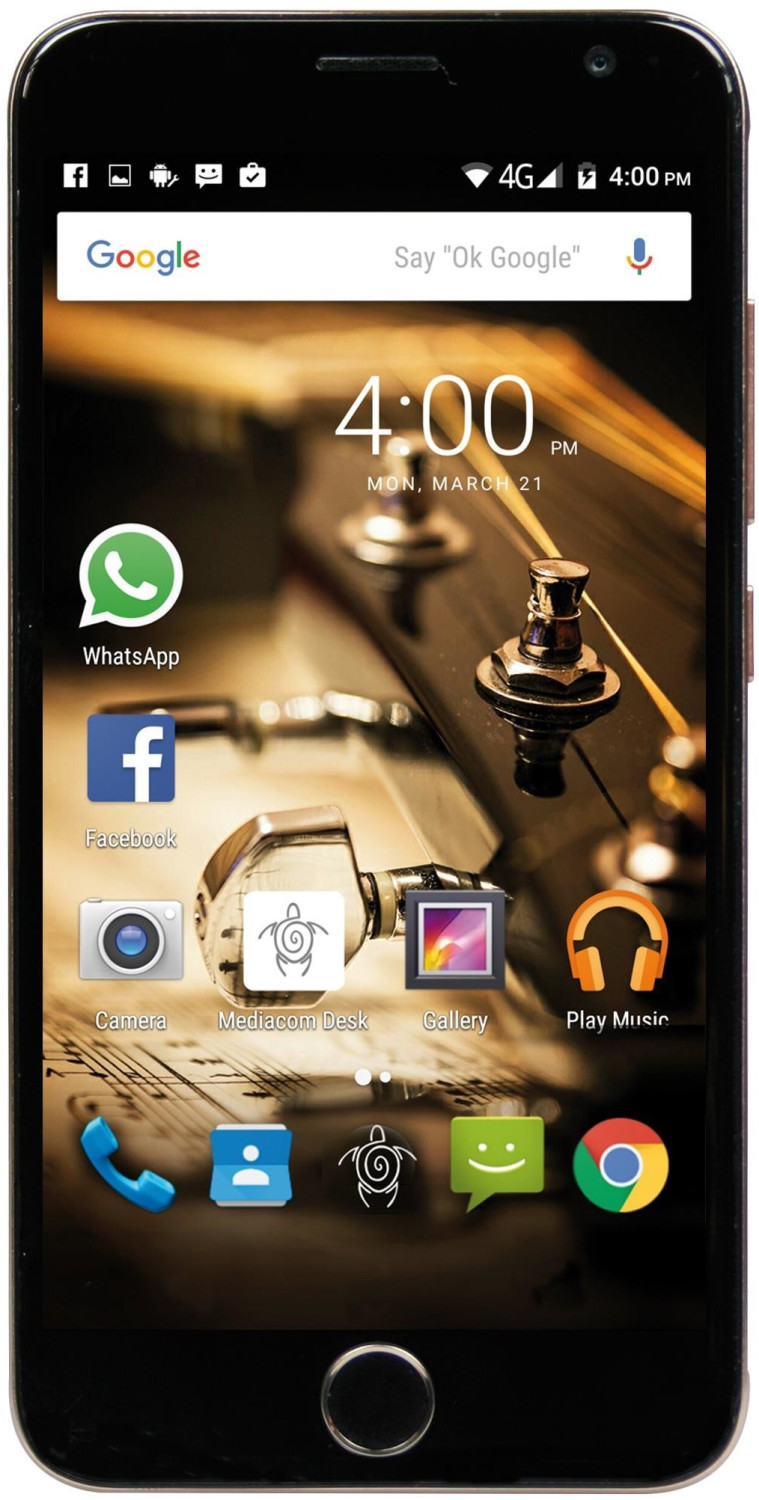 Image of Mediacom PhonePad X532 Ultra 12,7 cm (5) 3 GB 16 GB Doppia SIM 4G Micro-USB Nero, Oro Android 6.0 2500 mAh