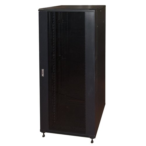 ARMADIO RACK 19 42U (A)2055, (L)800, (P)800 COLORE NERO PORTA VETRO LK1942U88N