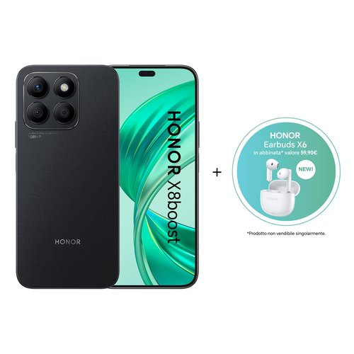 Image of Smartphone Honor X8 BOOST + Earbuds X6 Midnight black