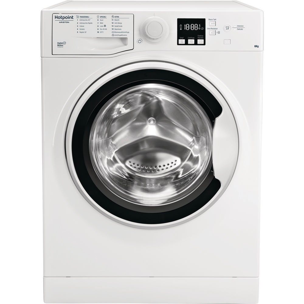 Image of Hotpoint RSSF 621 W IT N lavatrice Caricamento frontale 6 kg 1200 Giri/min Bianco