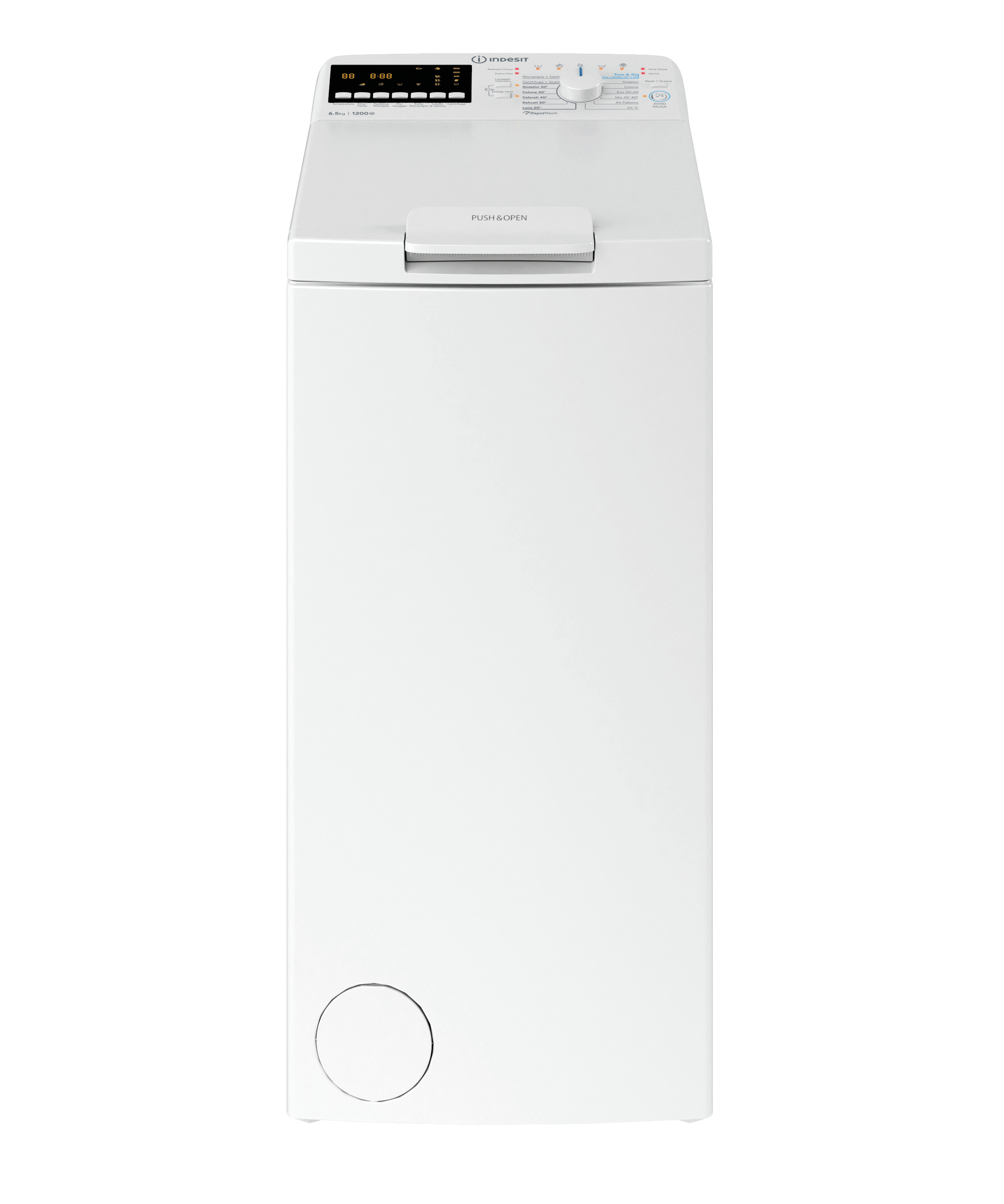 Image of Indesit BTW B65241P IT lavatrice Caricamento dall'alto 6,5 kg 1200 Giri/min Bianco