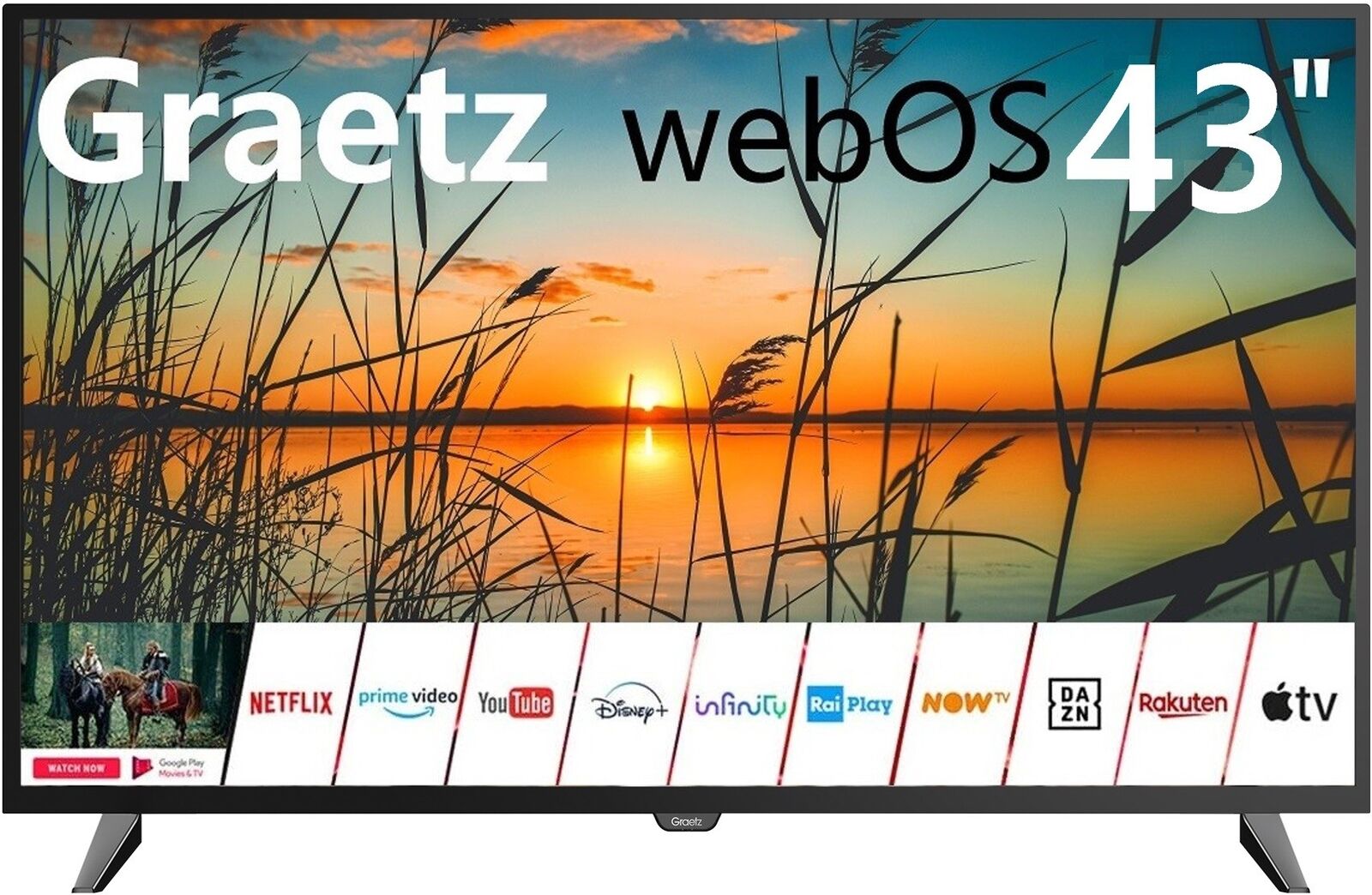 Graetz GR43Z1470 LCD Full HD 43" Smart TV WebOS Wi-Fi (Nero)