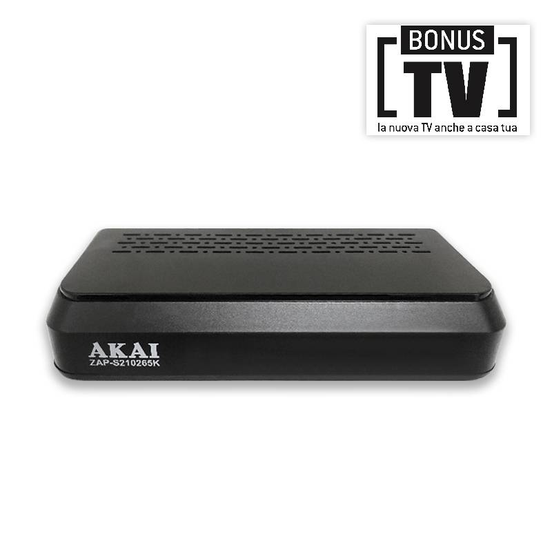 AKAI DECODER COMBO DVB/T2/S2 HEVC USB/LAN/HDMI/SCART S210265K (MISE)