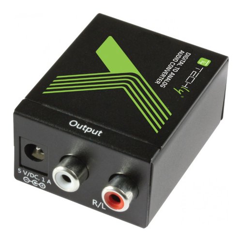 Image of Techly Convertitore Audio da digitale SPDIF ad analogico (IDATA SPDIF-3)