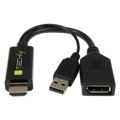 Image of Adattatore video Techly HDMI-DP12A60 Convertitore da HDMI a Displaypor