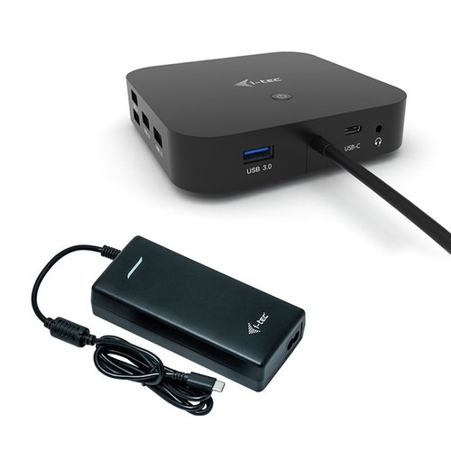 Image of i-tec USB-C Dual Display Docking Station with Power Delivery 100 W + Universal Charger 100 W
