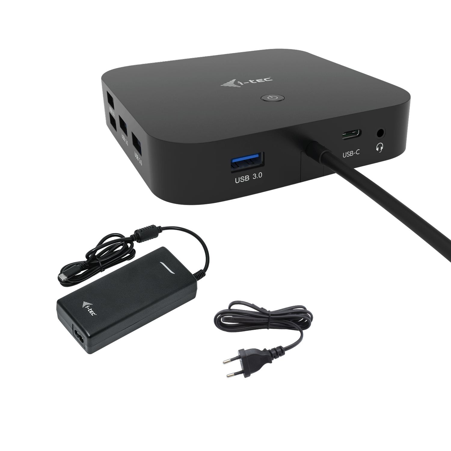 Image of i-tec USB-C HDMI DP Docking Station with Power Delivery 100 W + Universal Charger 100 W