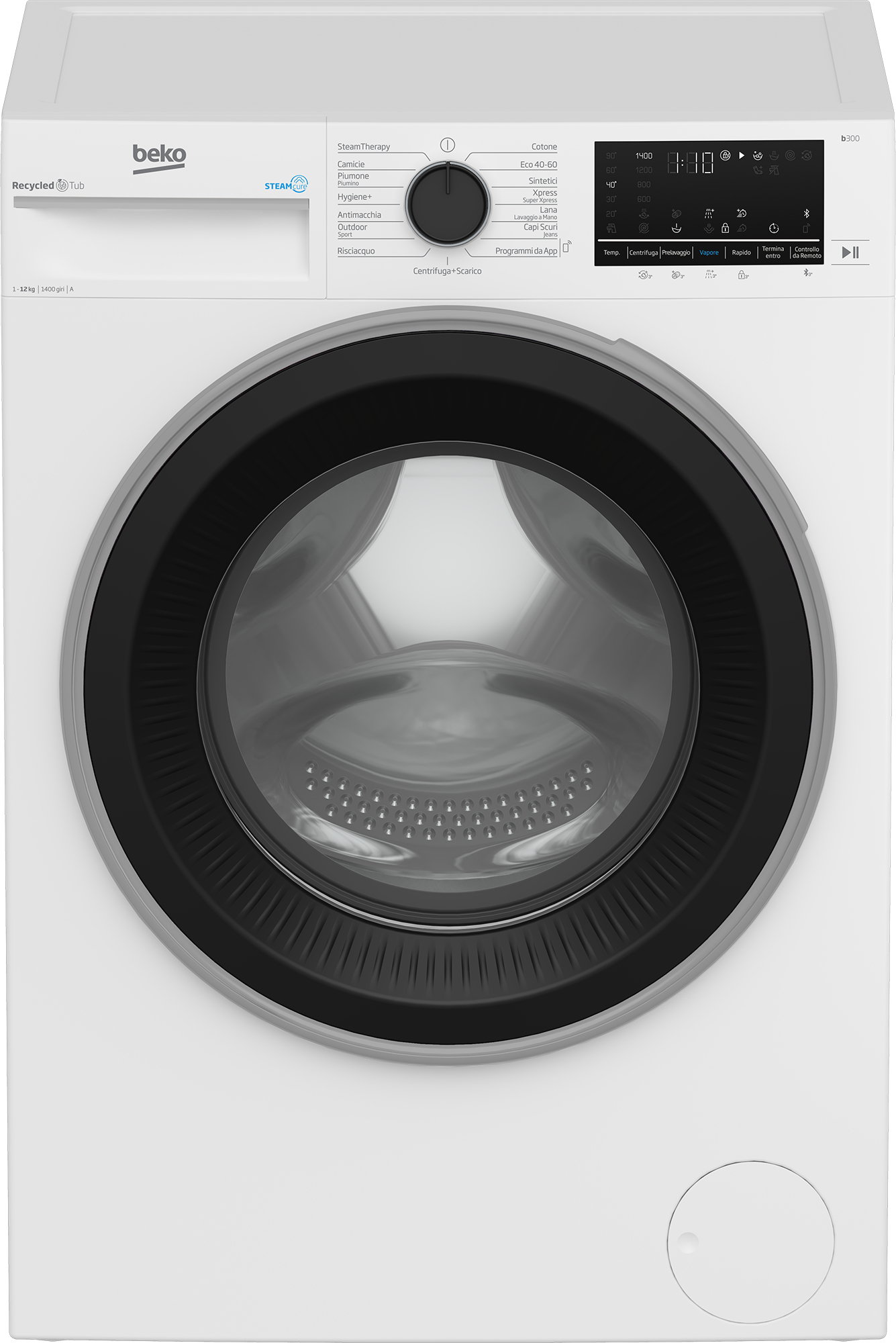 Image of Beko BWT3124S lavatrice Caricamento frontale 12 kg 1400 Giri/min Bianco