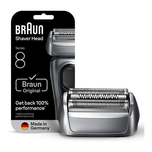 Testina ricambio rasoio Braun 83M SERIES 8 Silver
