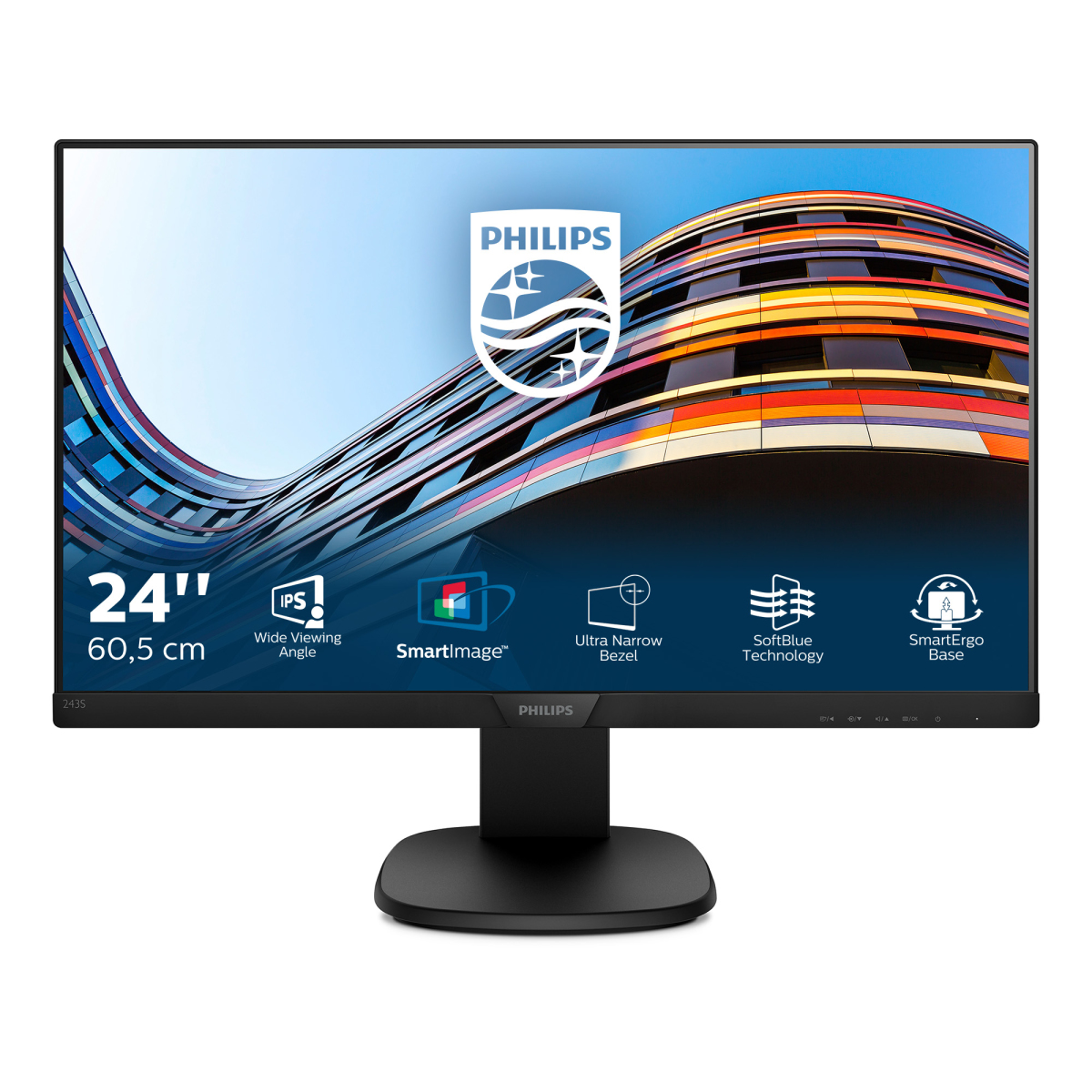 Image of Philips S Line Monitor LCD con tecnologia SoftBlue 243S7EYMB/00