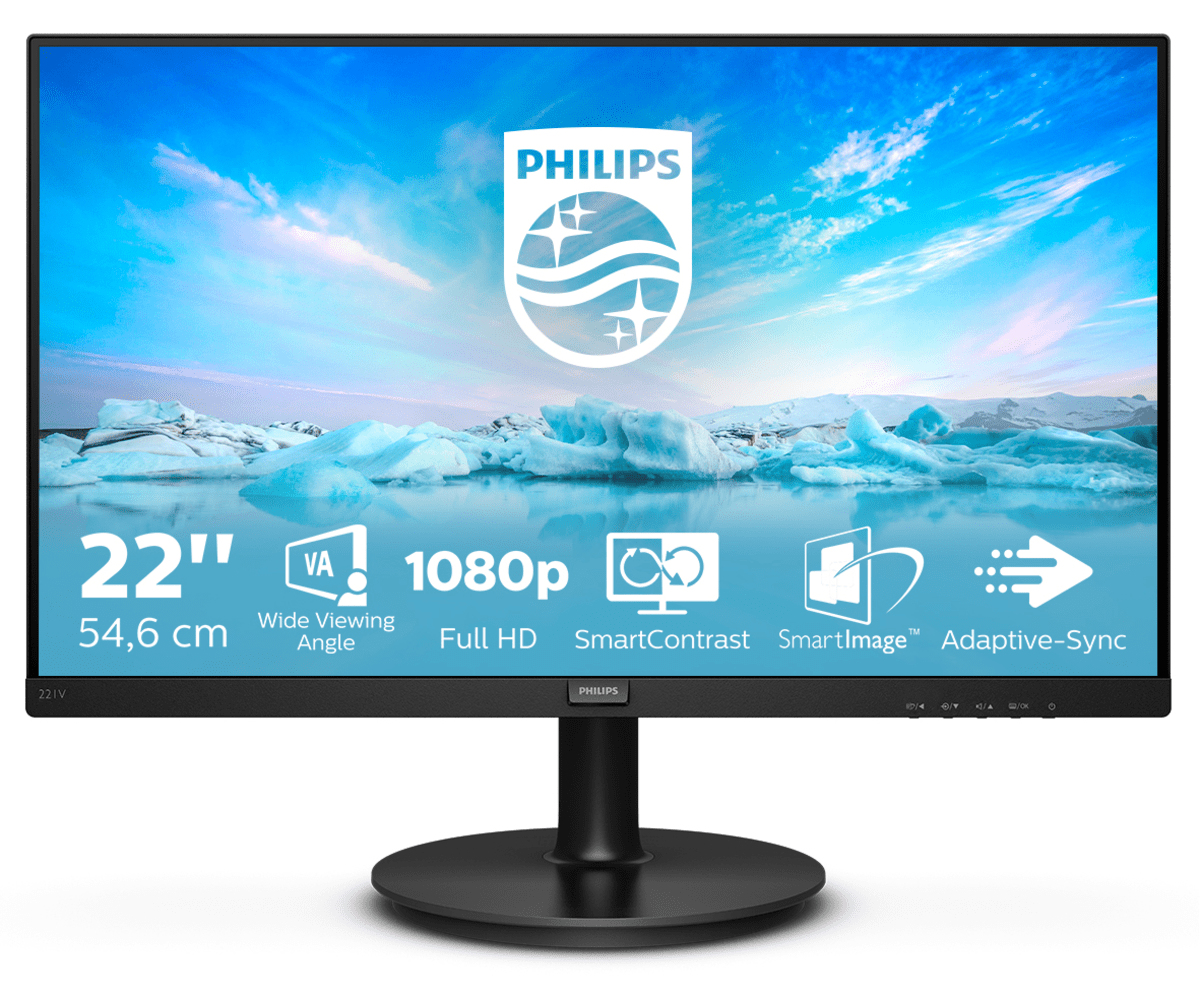 Image of Philips V Line 221V8/00 Monitor PC 54,6 cm (21.5) 1920 x 1080 Pixel Full HD LED Nero