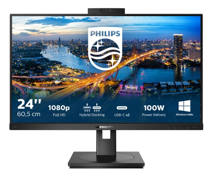 Image of Philips B Line 243B1JH/00 Monitor PC 60,5 cm (23.8") 1920 x 1080 Pixel Full HD LCD Nero
