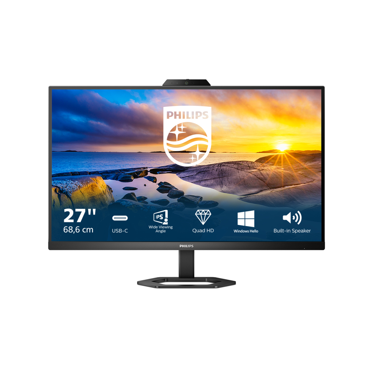 Image of Philips 5000 series 27E1N5600HE/00 Monitor PC 68,6 cm (27") 2560 x 1440 Pixel Quad HD LCD Nero