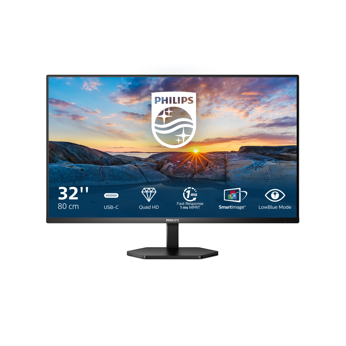 Image of Philips 3000 series 32E1N3600LA/00 Monitor PC 80 cm (31.5") 2560 x 1440 Pixel Quad HD LCD Nero