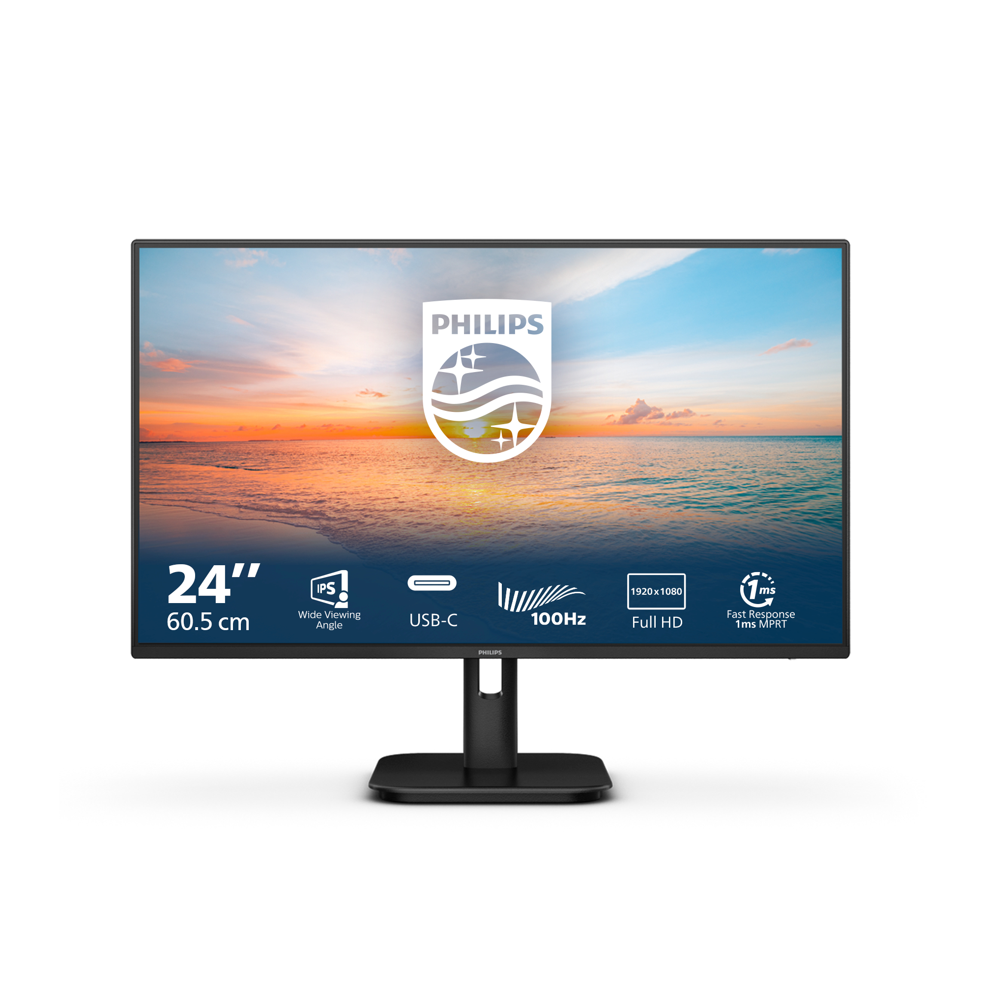 Image of Philips Serie 1000 24E1N1300A/00 Monitor PC 60,5 cm (23.8") 1920 x 1080 Pixel Full HD LCD Nero