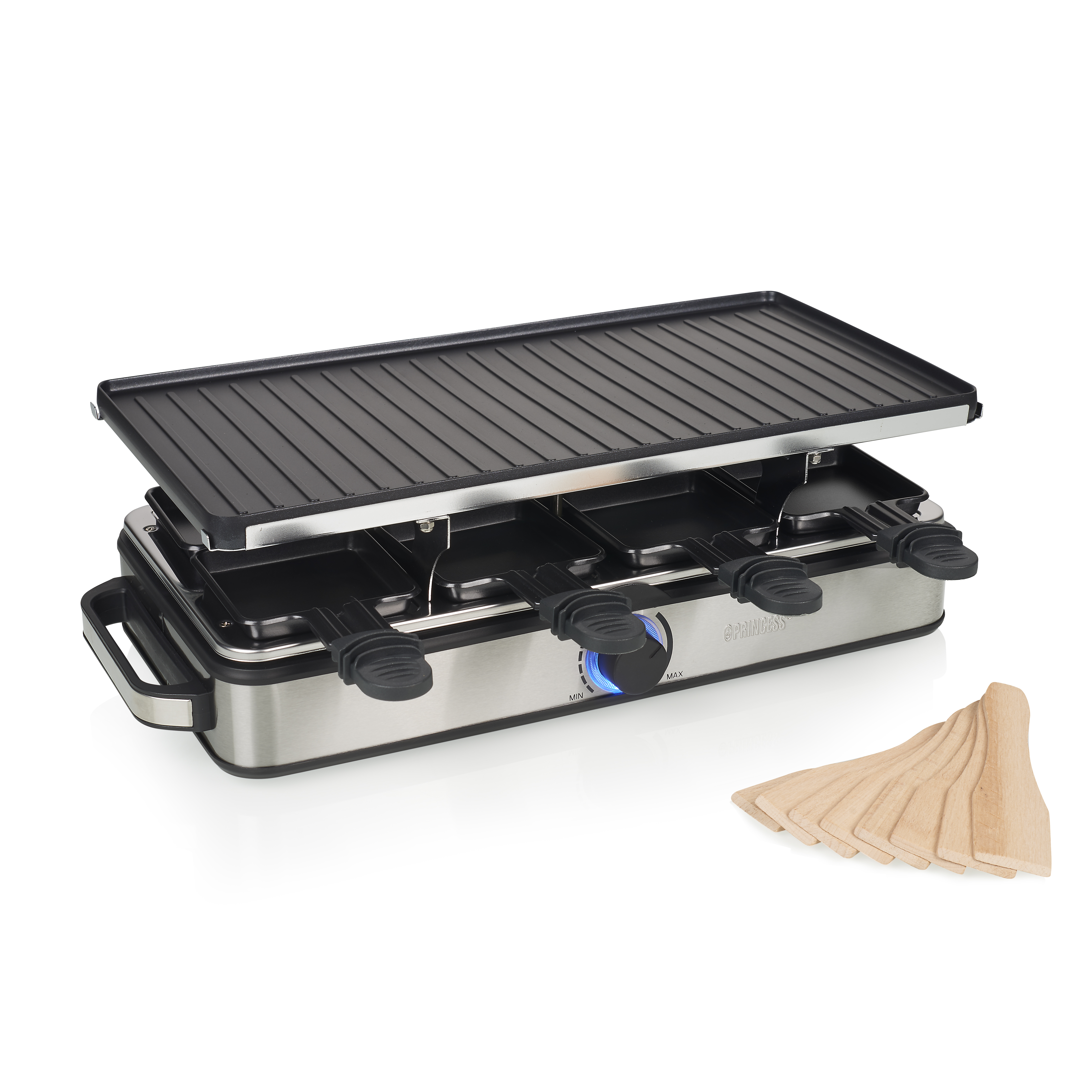 Image of Princess 162645 Raclette 8 Grill Deluxe