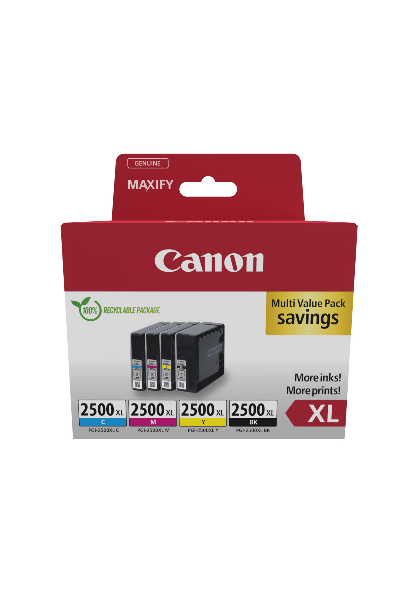 Image of Canon 9254B010 cartuccia Inkjet 4 pz Originale Resa elevata (XL) Nero, Ciano, Magenta, Giallo