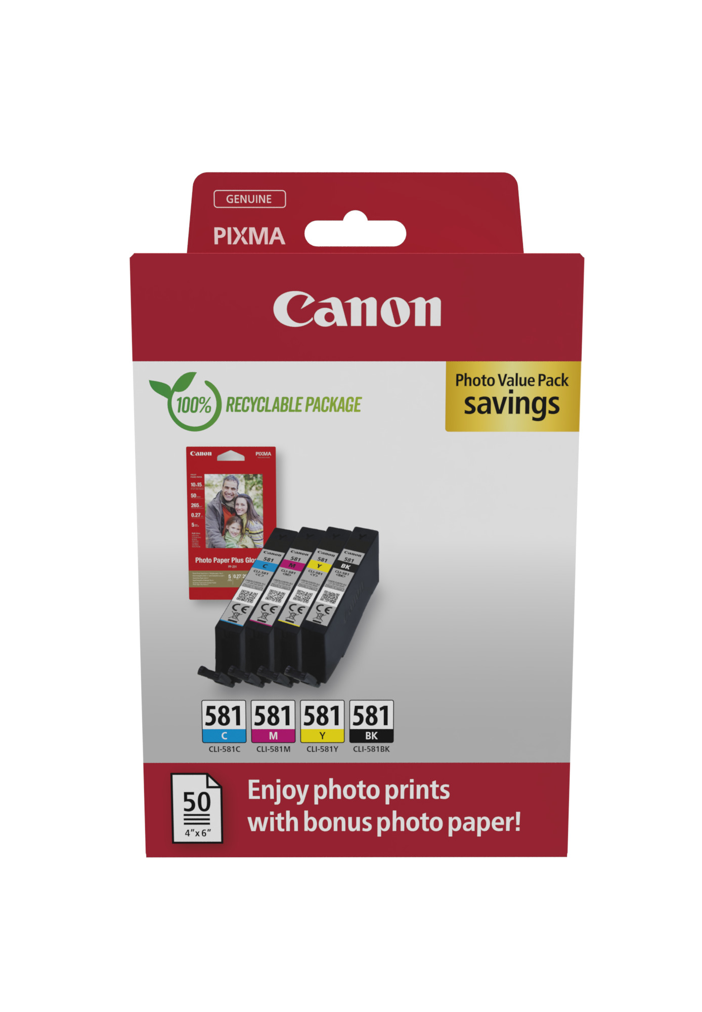 Image of Canon 2106C006 cartuccia Inkjet 4 pz Originale Nero, Ciano, Magenta, Giallo