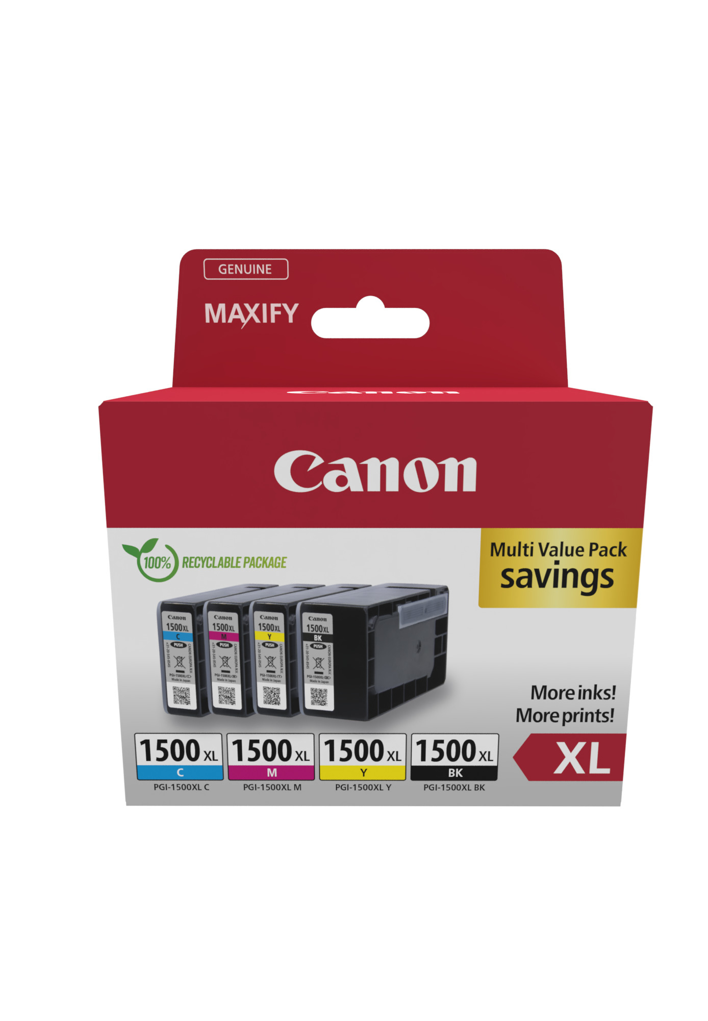 Image of Canon 9182B010 cartuccia Inkjet 4 pz Originale Resa elevata (XL) Nero, Ciano, Magenta, Giallo