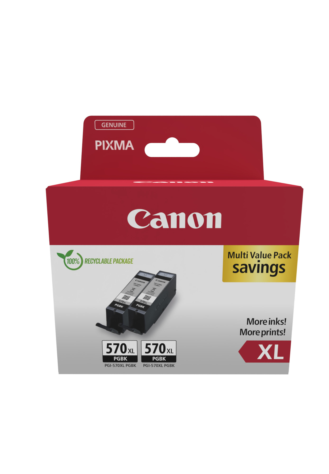 Image of Canon 0318C010 cartuccia Inkjet 2 pz Originale Resa elevata (XL) Nero