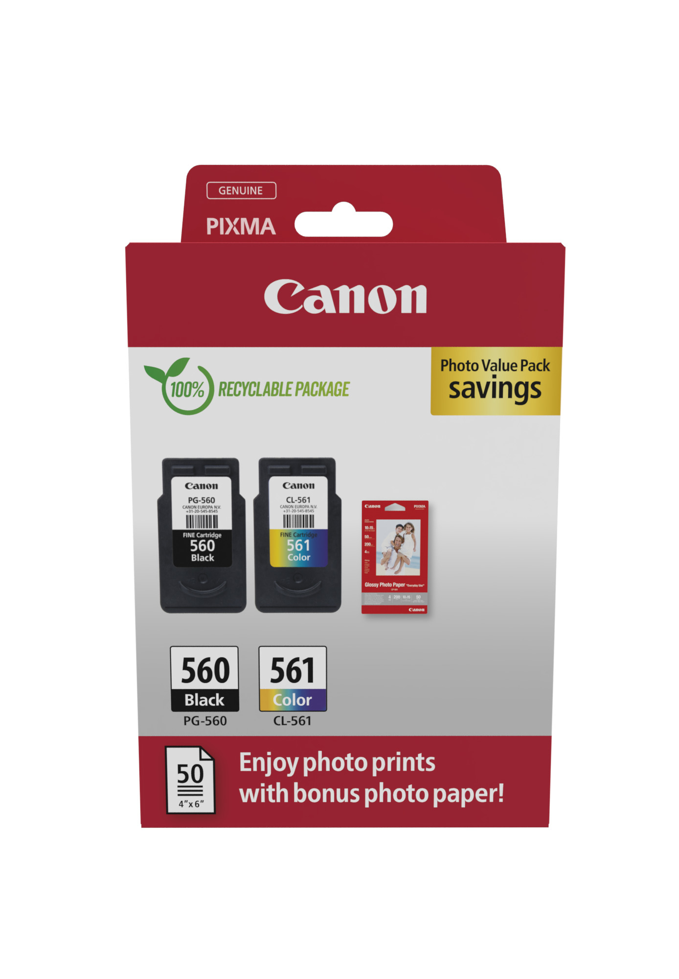 Image of Canon 3713C008 cartuccia Inkjet 2 pz Originale Nero, Ciano, Magenta, Giallo