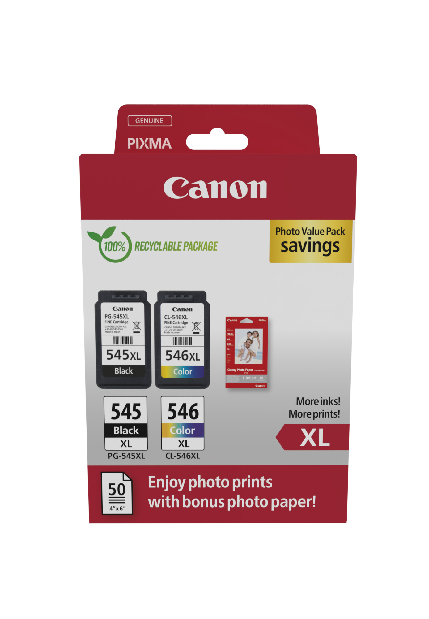 Image of Canon 8286B011 cartuccia Inkjet 2 pz Originale Nero, Ciano, Magenta, Giallo