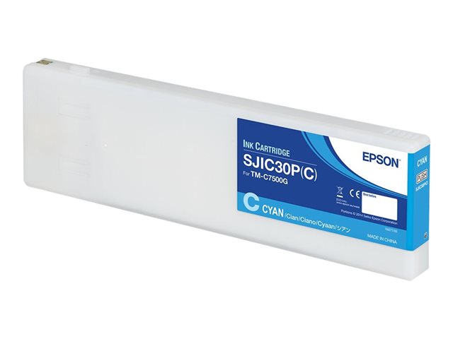 Image of Epson SJIC30P(C): Ink cartridge for ColorWorks C7500G (Cyan)