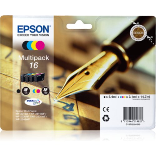 Image of Epson Pen and crossword Multipack Penna e cruciverba 4 colori Inchiostri DURABrite Ultra 16