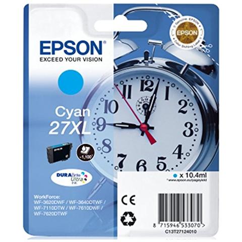 Image of Epson Alarm clock Cartuccia Sveglia Ciano Inchiostri DURABrite Ultra 27XL