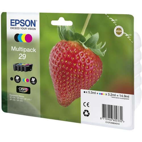 Image of Epson Strawberry Multipack Fragole 4 colori Inchiostri Claria Home 29