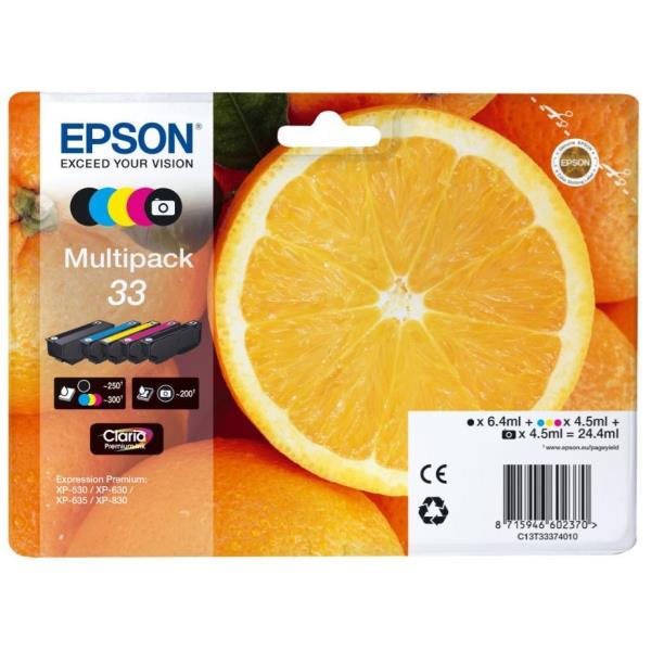 Image of Epson Oranges Multipack 5-colours 33XL Claria Premium Ink
