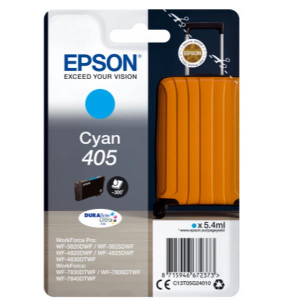 Image of Epson Singlepack Cyan 405XL DURABrite Ultra Ink