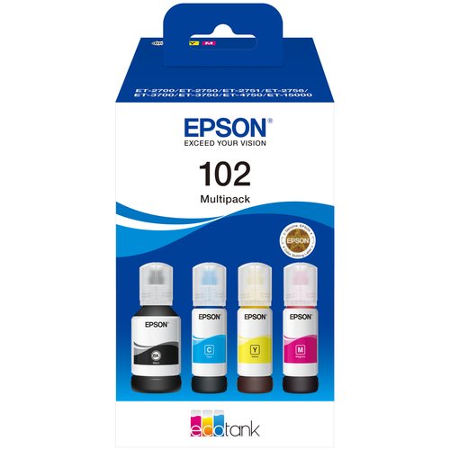 Image of Epson 102 EcoTank 4-colour Multipack