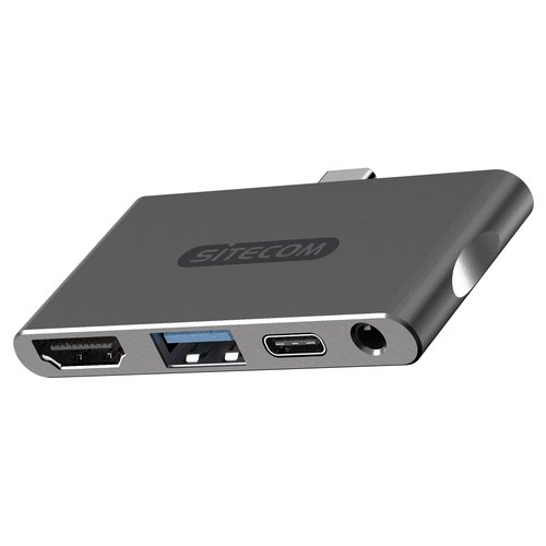 Image of HUB Sitecom CN 392 USB C Grey