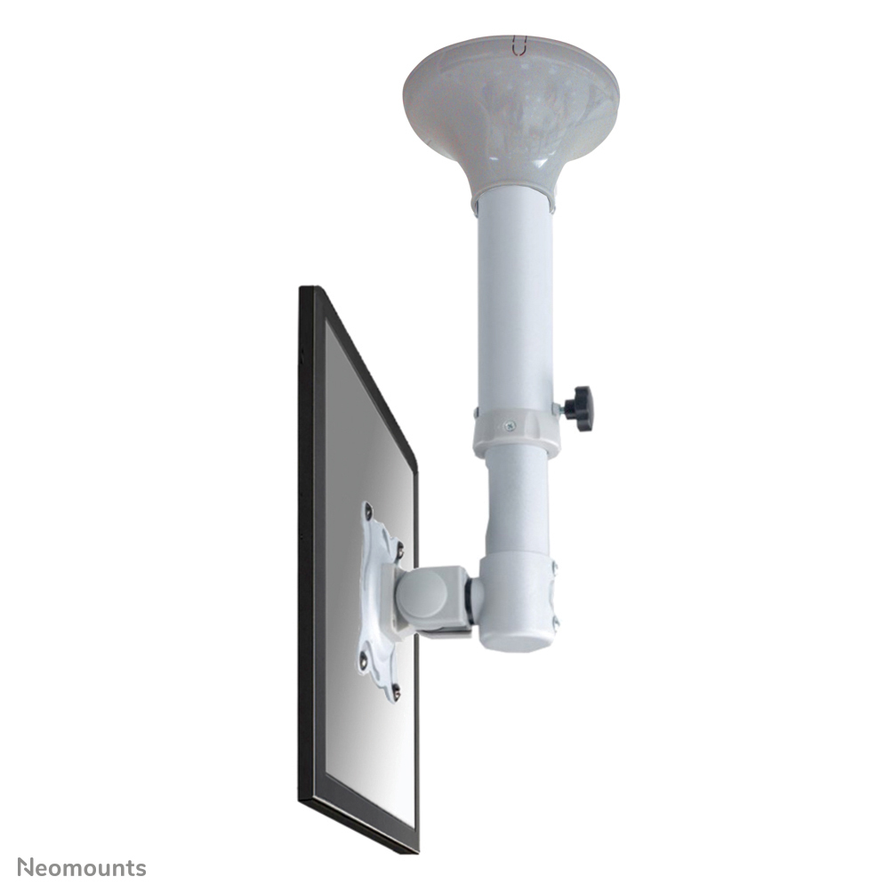 Neomounts FPMA-C025SILVER Supporto monitor/TV a soffitto 10-30" - alt. 37-47 cm - inclinabile