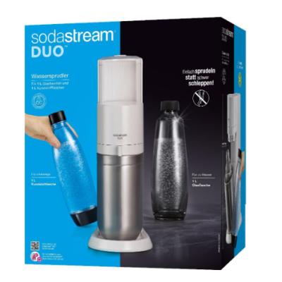 Image of SodaStream Soda Maker DUO white QC incl 1 Glas- Glas & 1 PET-Bottle PETBottle (1016812490)